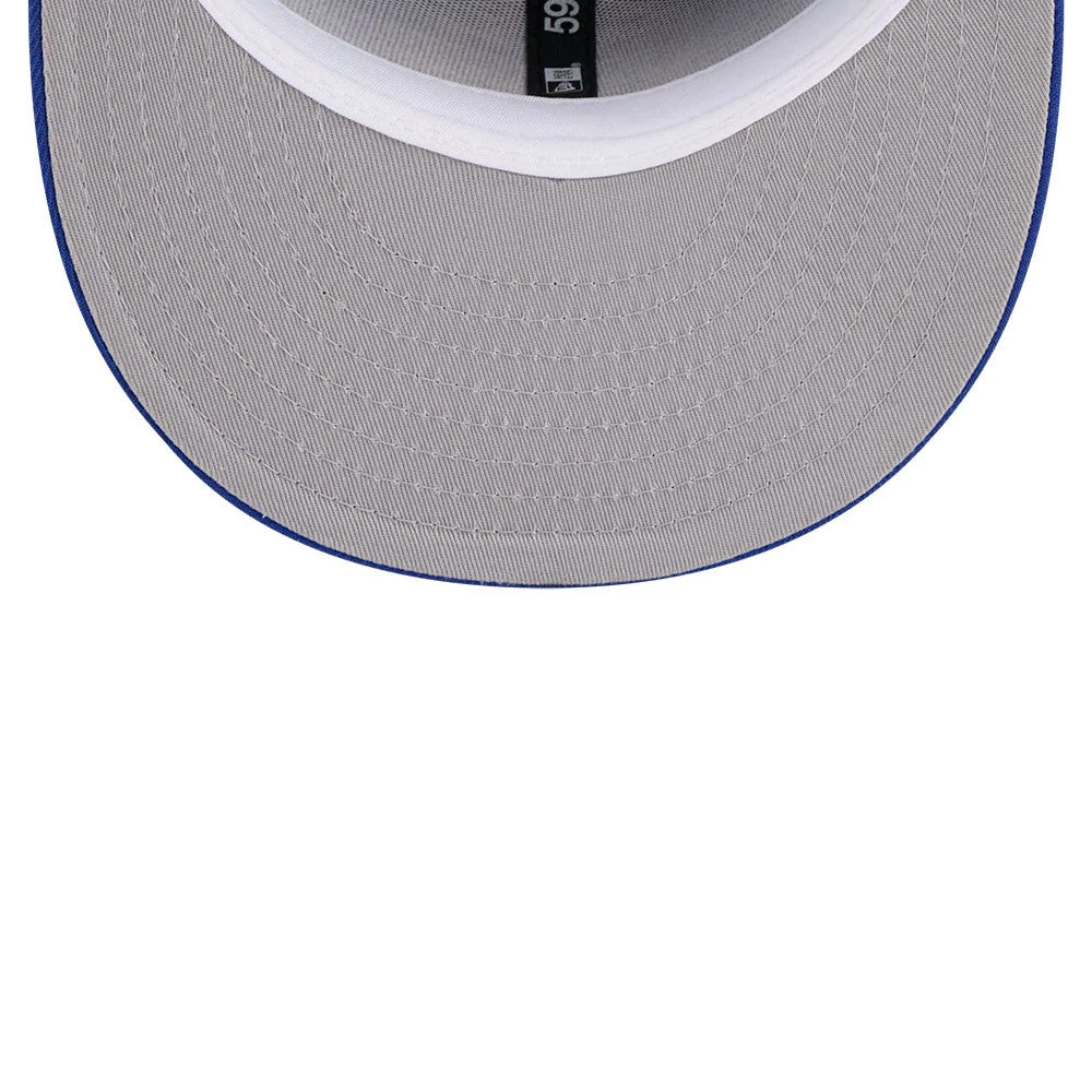 Pictured is this NBA Hardwood Classic Sidepatch Golden State Warriors 59FIFTY Fitted cap in blue. 2