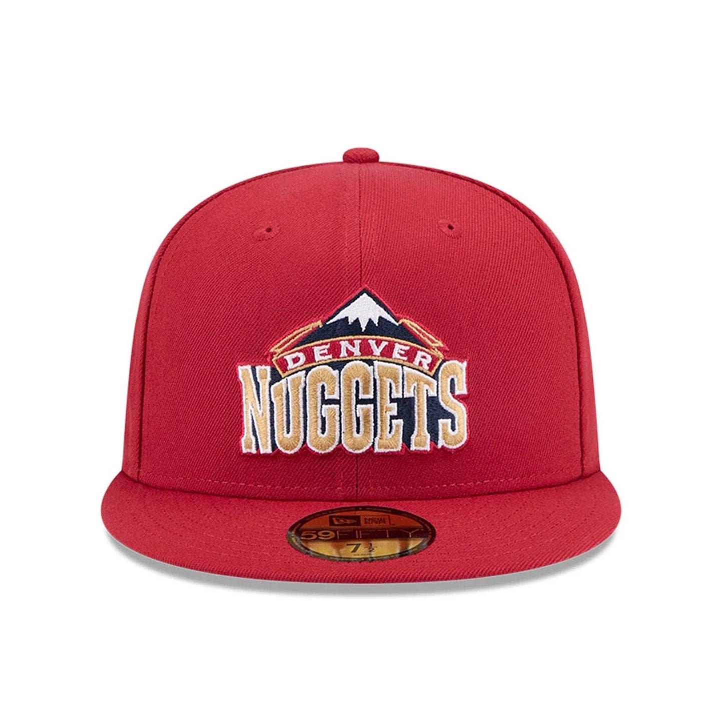 Pictured is this NBA Hardwood Classic Denver Nuggets 59FIFTY Fitted cap in dark red. 3