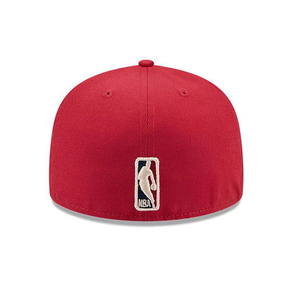 Pictured is this NBA Hardwood Classic Denver Nuggets 59FIFTY Fitted cap in dark red. 7