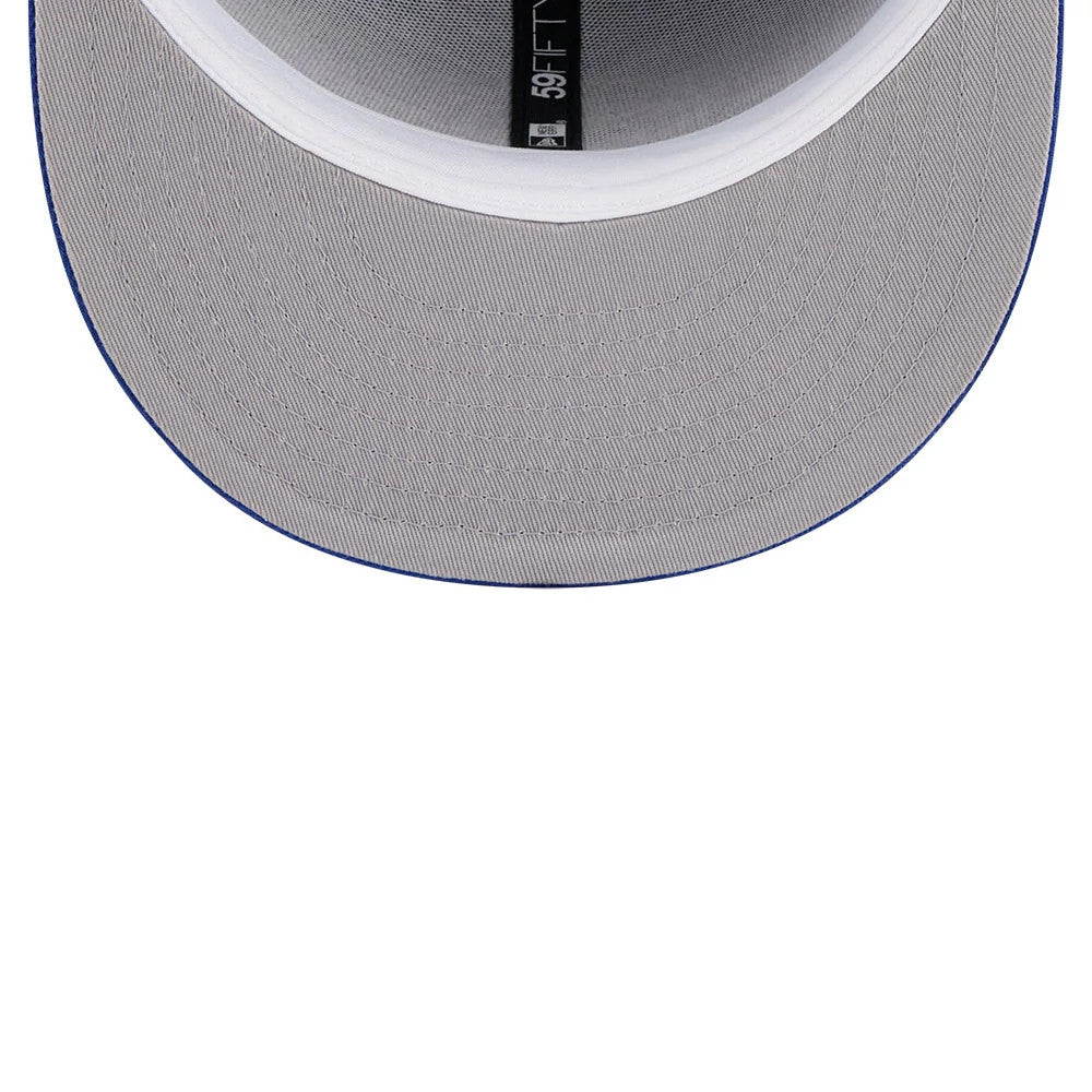 Pictured is this NBA Hardwood Classic Minnesota Timberwolves 59FIFTY Fitted cap in blue. 2
