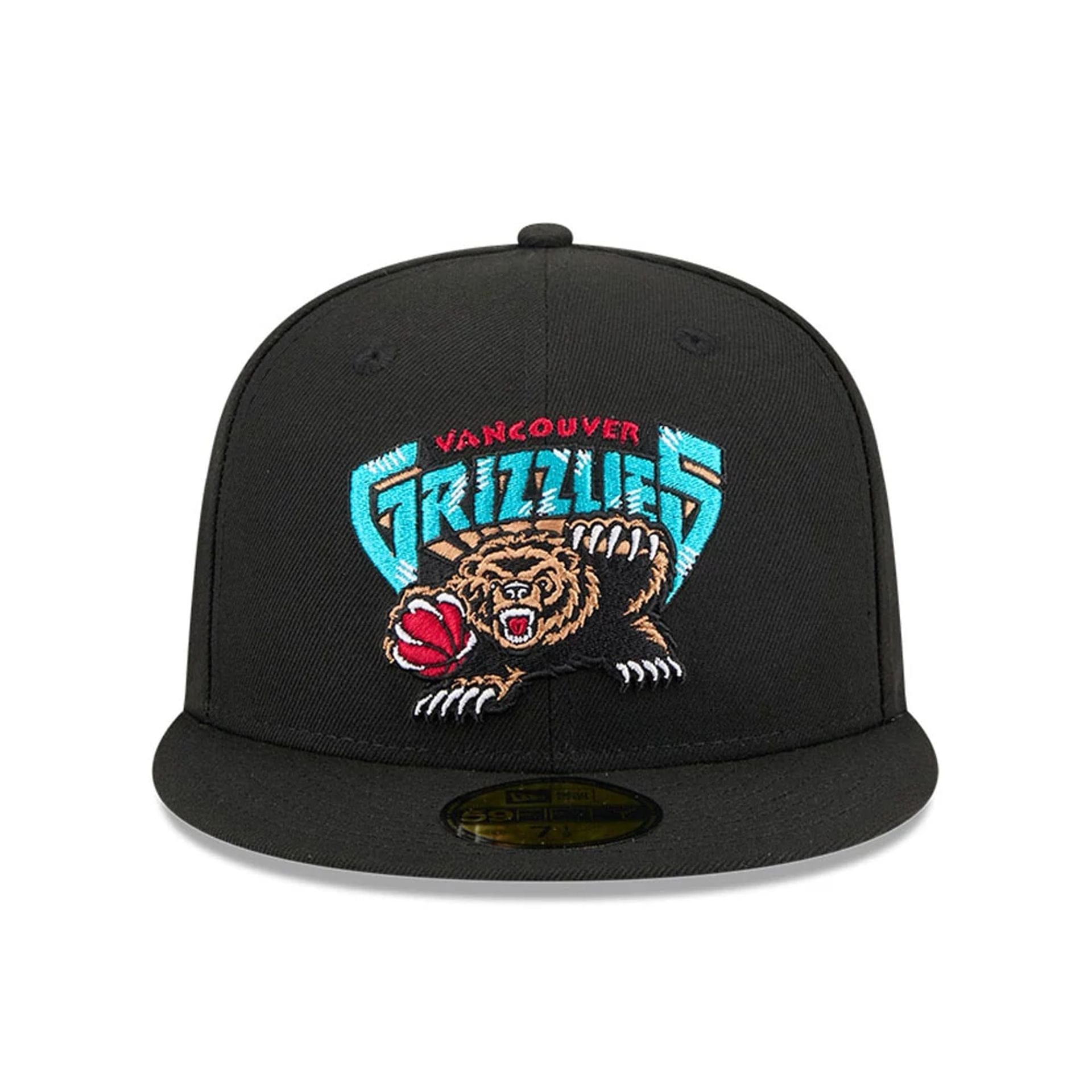Pictured is this NBA Hardwood Classic Vancouver Grizzlies 59FIFTY Fitted cap in black. 3