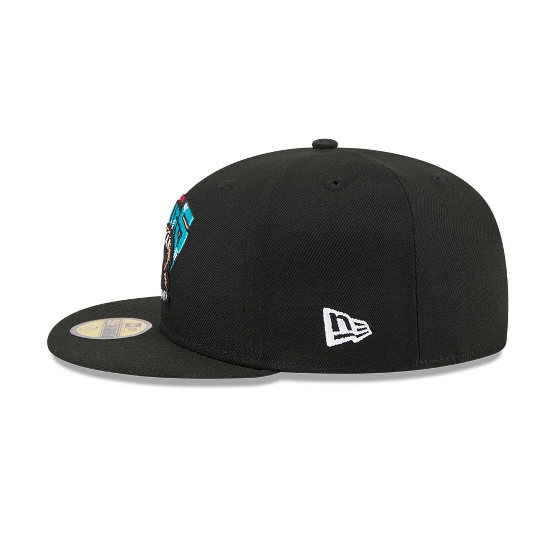 Pictured is this NBA Hardwood Classic Vancouver Grizzlies 59FIFTY Fitted cap in black. 6