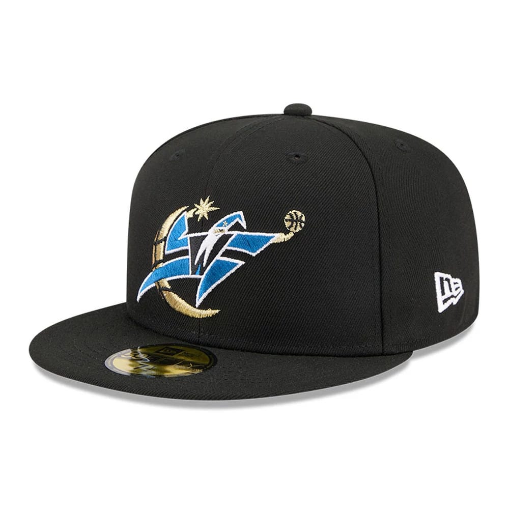 Pictured is this NBA Hardwood Classic Washington Wizards 59FIFTY Fitted cap in black. 4