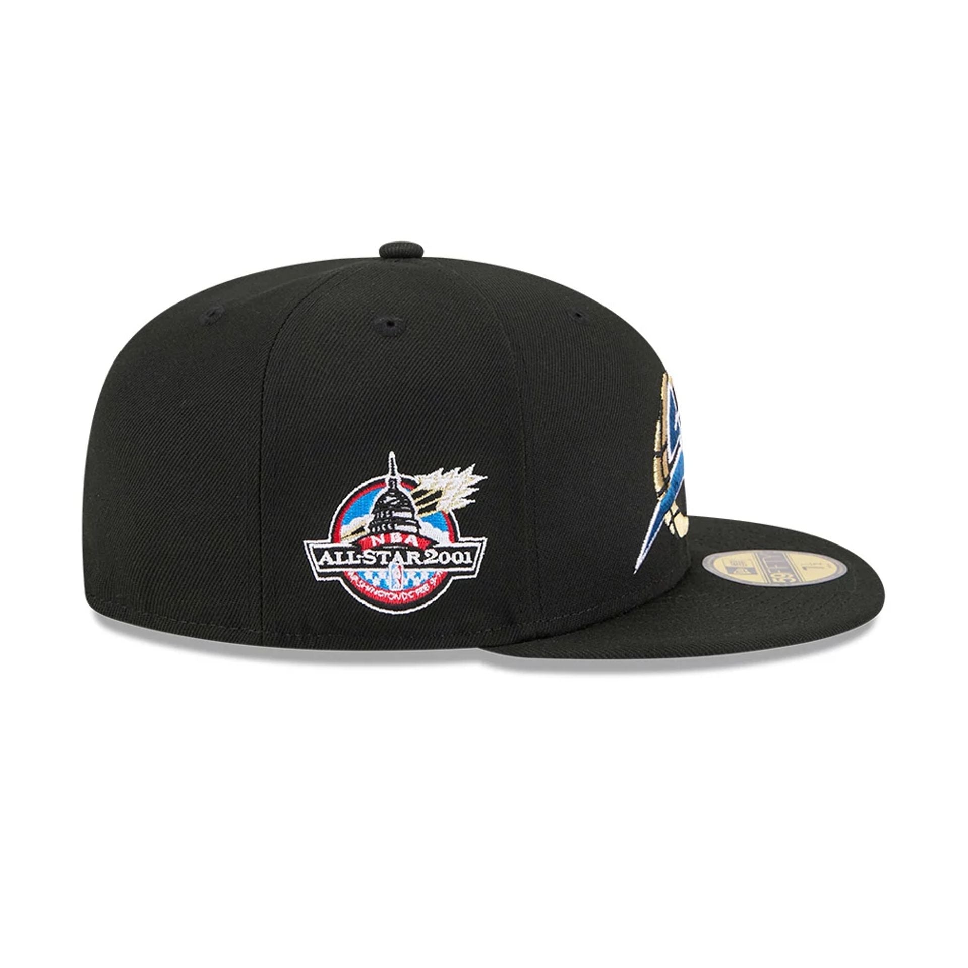 Pictured is this NBA Hardwood Classic Washington Wizards 59FIFTY Fitted cap in black. 5