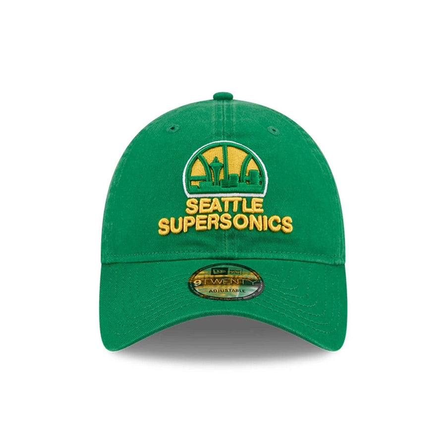 Pictured is this NBA Hardwood Classic Seattle Supersonics 9TWENTY cap in green. 2