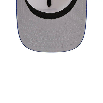 Pictured is this NBA Hardwood Classic Golden State Warriors 9FIFTY A-Frame Snapback cap in blue. 2