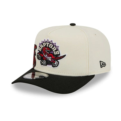Pictured is this NBA Hardwood Classic Toronto Raptors 9FIFTY A-Frame Snapback cap in Black  4