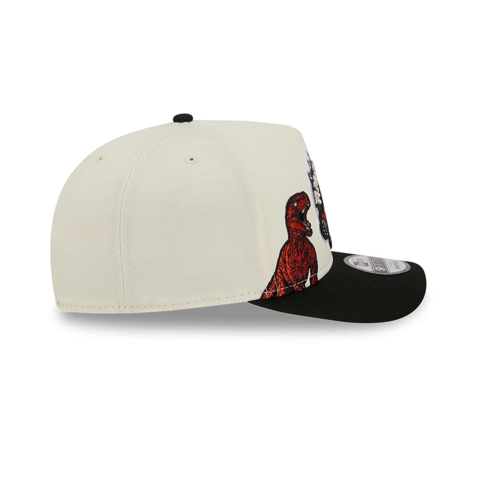 Pictured is this NBA Hardwood Classic Toronto Raptors 9FIFTY A-Frame Snapback cap in Black  5