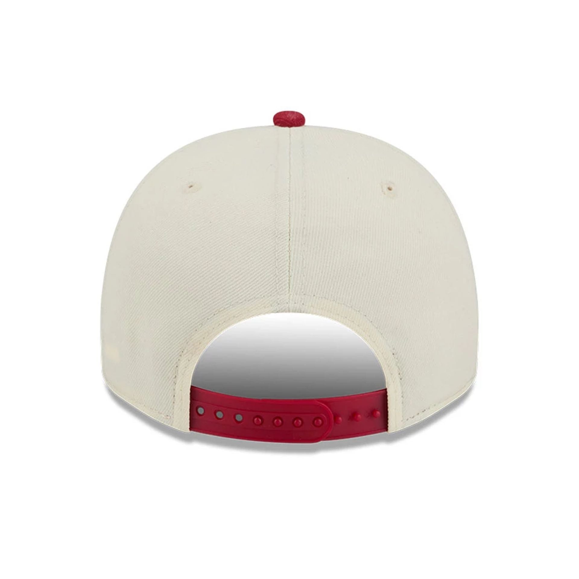 Pictured is this NBA Hardwood Classic Denver Nuggets 9FIFTY A-Frame Snapback cap in dark red. 7
