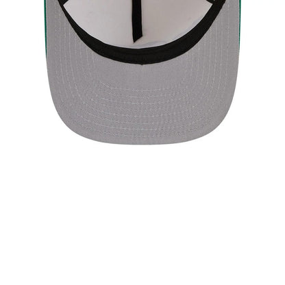 Pictured is this NBA Hardwood Classic Boston Celtics 9FIFTY A-Frame Snapback cap in cream. 2