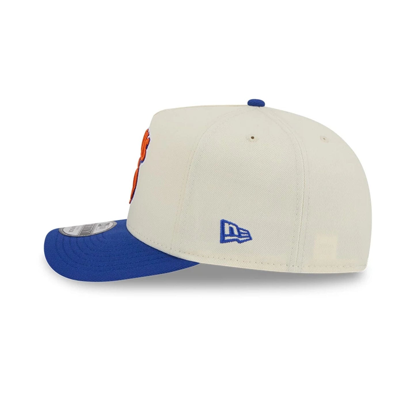 Pictured is this NBA Hardwood Classic New York Knicks 9FIFTY A-Frame Snapback cap in blue. 6