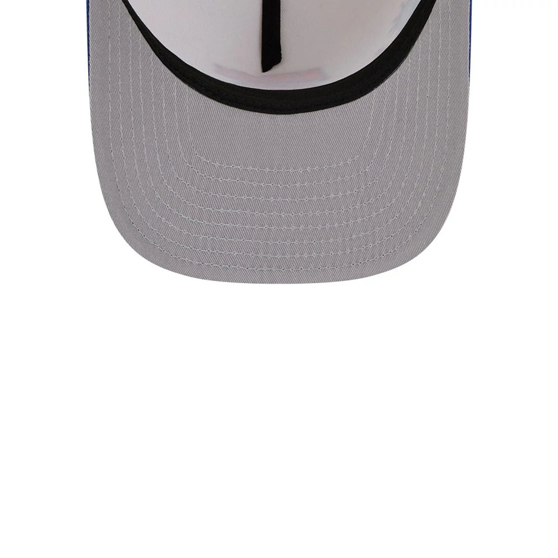 Pictured is this NBA Hardwood Classic New York Knicks 9FIFTY A-Frame Snapback cap in blue. 2