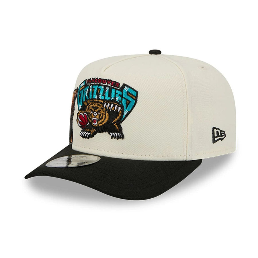 Pictured is this NBA Hardwood Classic Vancouver Grizzlies 9FIFTY A-Frame Snapback cap in black. 4