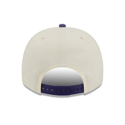 Pictured is this NBA Hardwood Classic Utah Jazz 9FIFTY A-Frame Snapback cap in dark purple. 7