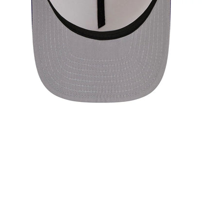 Pictured is this NBA Hardwood Classic Utah Jazz 9FIFTY A-Frame Snapback cap in dark purple. 2