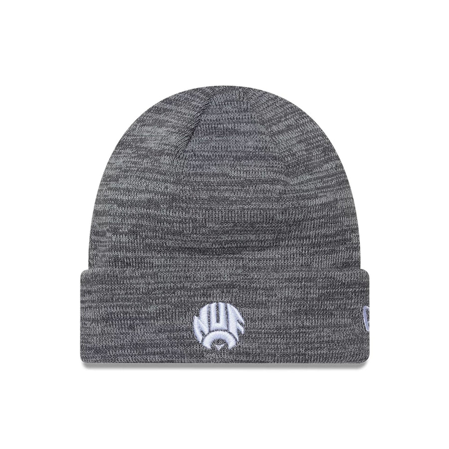 This is a Newcastle United FC Retro Grey Cuff knit Beanie Hat 1