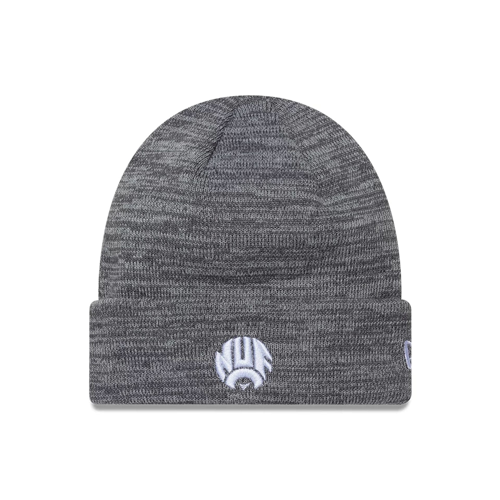 This is a Newcastle United FC Retro Grey Cuff knit Beanie Hat 1