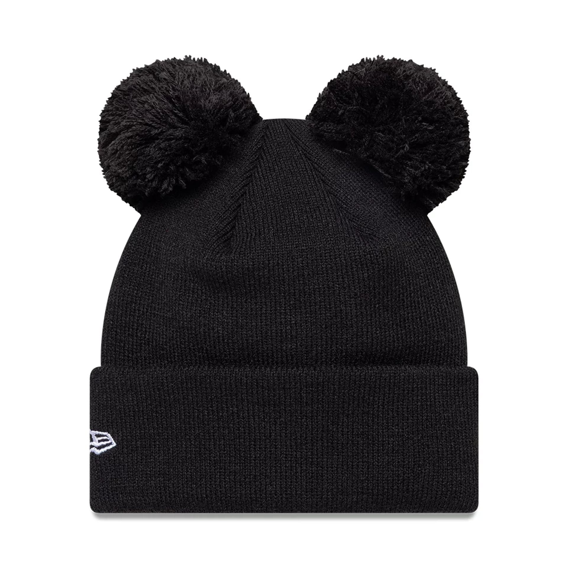 今期　ennoy PROFESSIONAL KNIT CAP black Youth Tonal Newcastle United FC Black Double Pom knit Beanie Hat