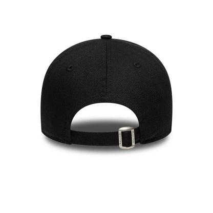 This is a  New Era Slogan Demure Black 9TWENTY Adjustable Cap 6