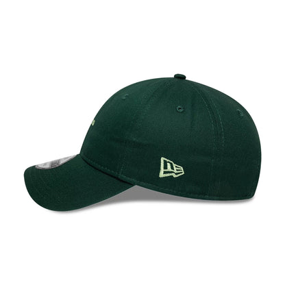 This is a  New Era Slogan Matcha Dark Green 9TWENTY Adjustable Cap 4