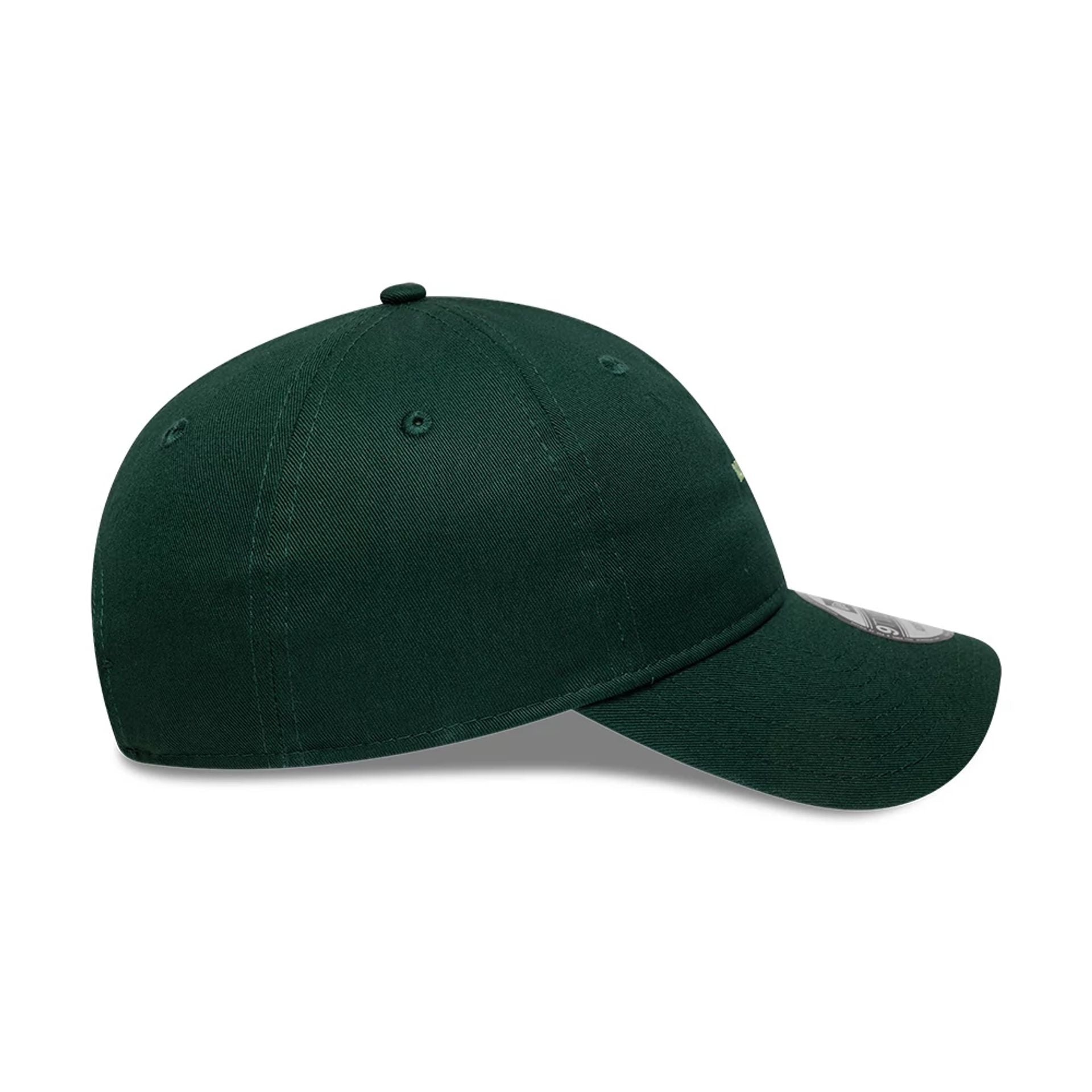 This is a  New Era Slogan Matcha Dark Green 9TWENTY Adjustable Cap 5