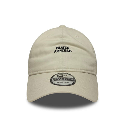 This is a  New Era Slogan Pilates Princess Light Beige 9TWENTY Adjustable Cap 2