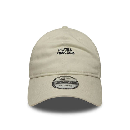This is a  New Era Slogan Pilates Princess Light Beige 9TWENTY Adjustable Cap 2
