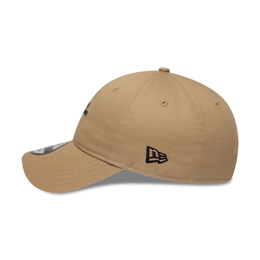 This is a  New Era Slogan Café Croissant Light Beige 9TWENTY Adjustable Cap 4