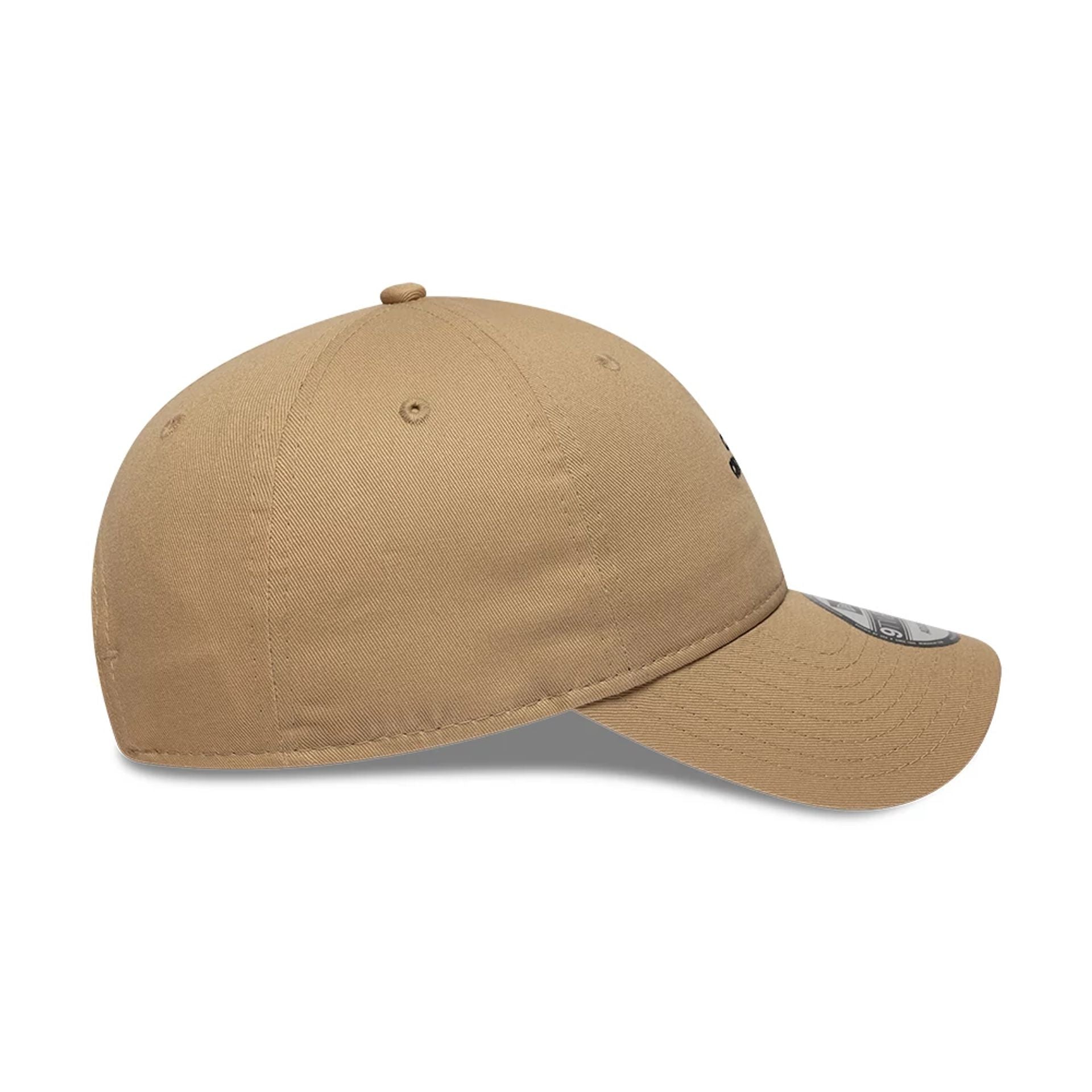 This is a  New Era Slogan Café Croissant Light Beige 9TWENTY Adjustable Cap 5
