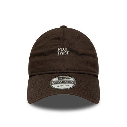 This is a  New Era Slogan Plot Twist Dark Brown 9TWENTY Adjustable Cap 2