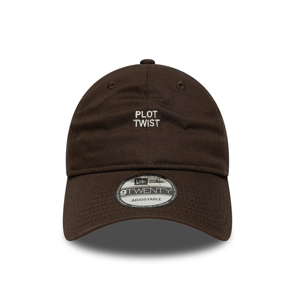 This is a  New Era Slogan Plot Twist Dark Brown 9TWENTY Adjustable Cap 2