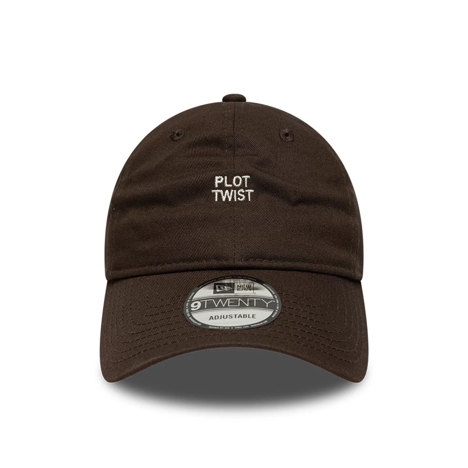 This is a  New Era Slogan Plot Twist Dark Brown 9TWENTY Adjustable Cap 2