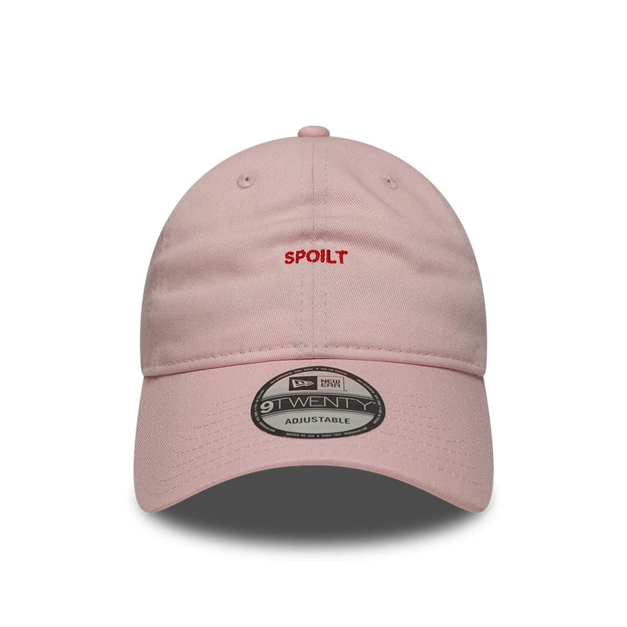 This is a  New Era Slogan Spoilt Pastel Pink 9TWENTY Adjustable Cap 2