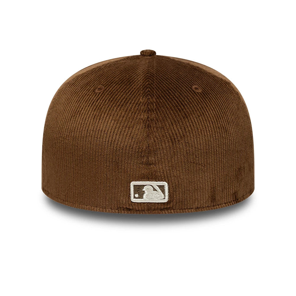 This is a Atlanta Braves MLB Cord Dark Brown 59FIFTY Fitted Cap 4
