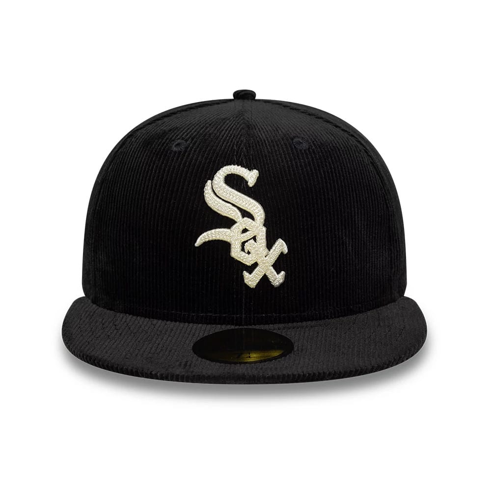 This is a Chicago White Sox MLB Cord Black 59FIFTY Fitted Cap 2