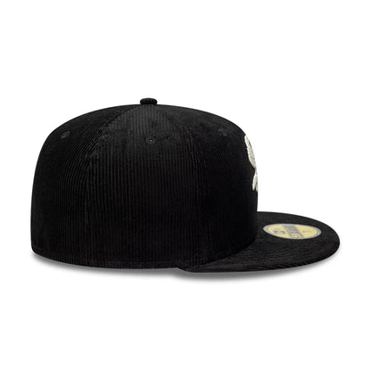 This is a Chicago White Sox MLB Cord Black 59FIFTY Fitted Cap 6