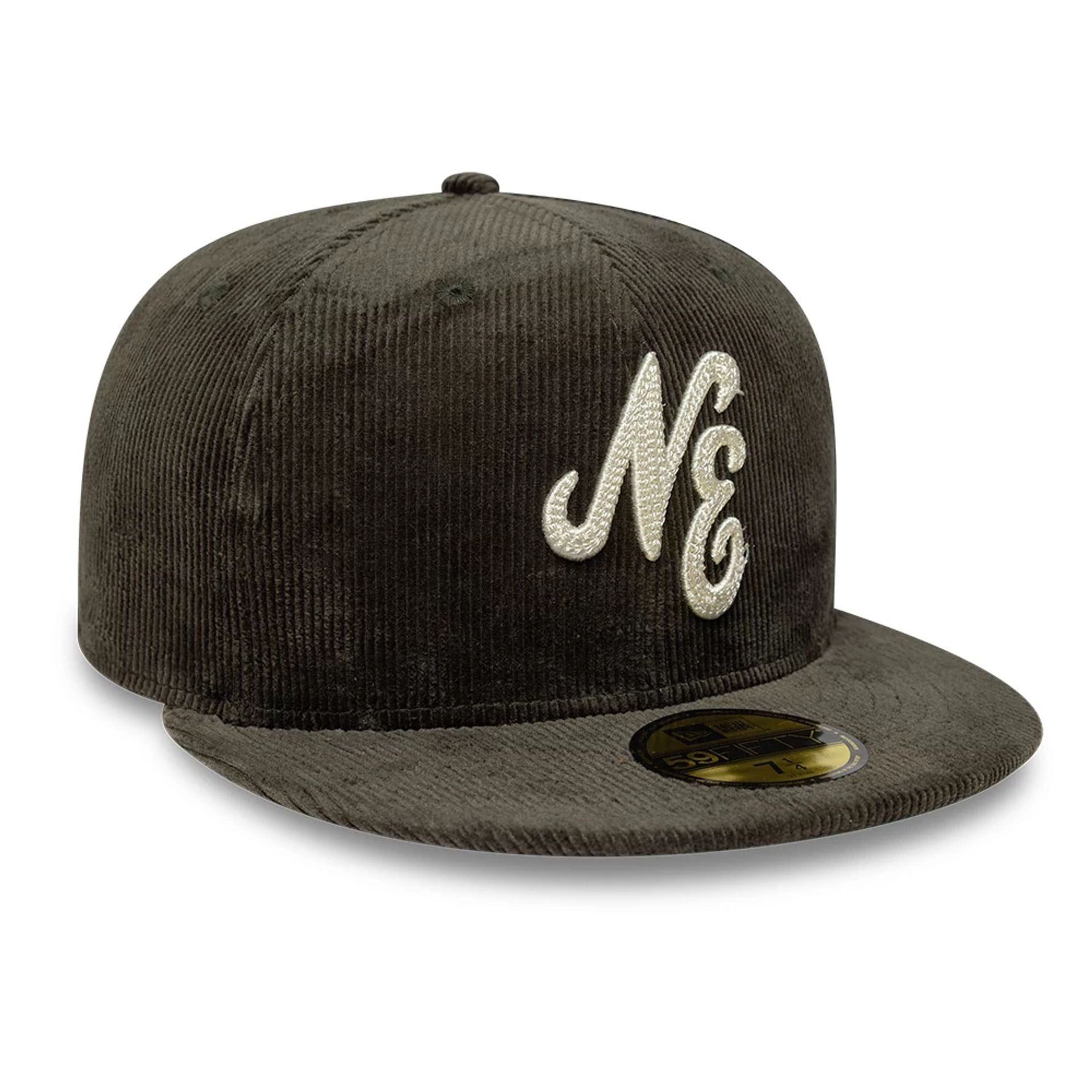This is a  New Era Cord Dark Green 59FIFTY Fitted Cap 4
