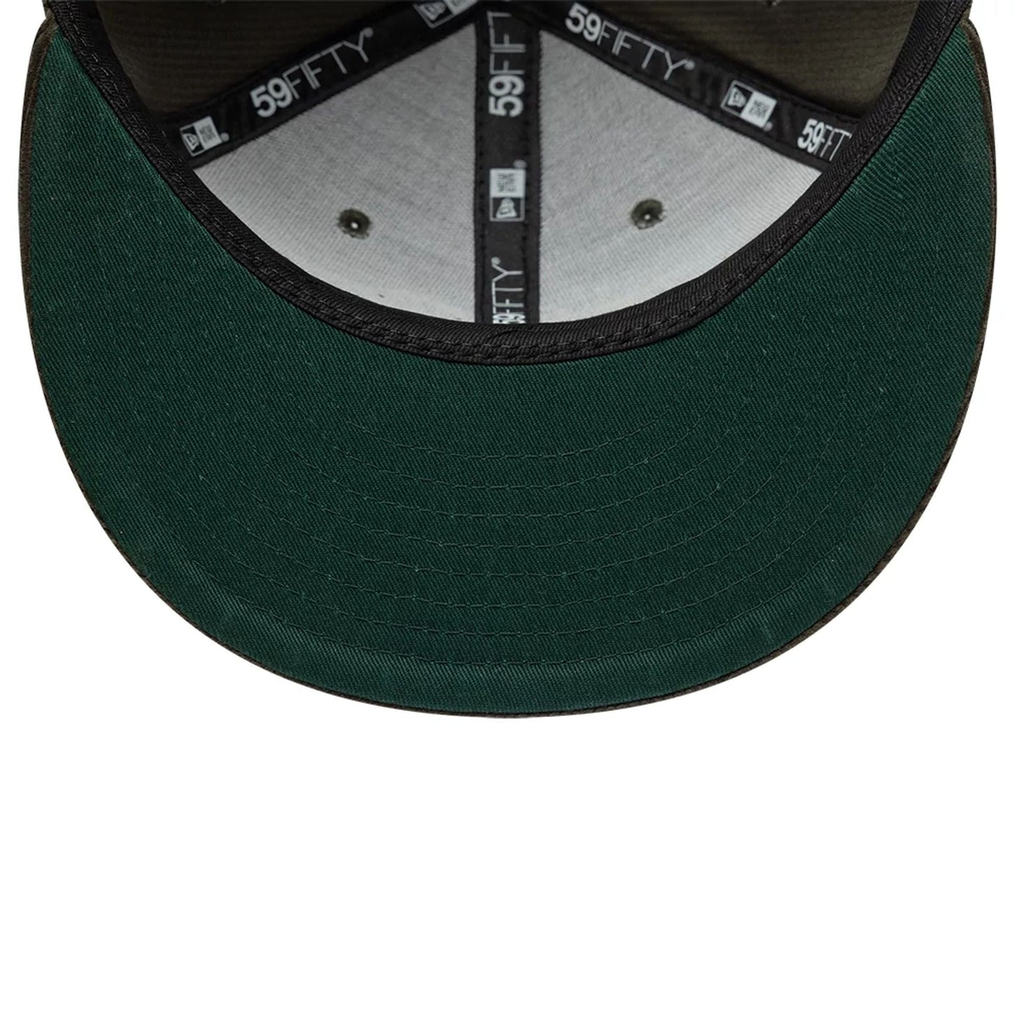 This is a  New Era Cord Dark Green 59FIFTY Fitted Cap 2