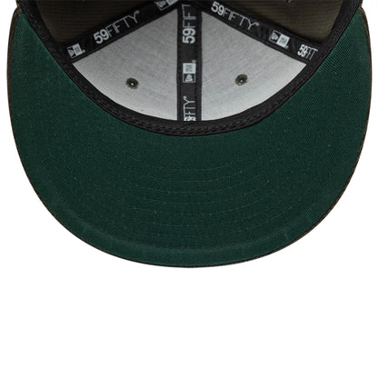This is a  New Era Cord Dark Green 59FIFTY Fitted Cap 2
