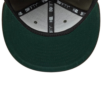 This is a  New Era Cord Dark Green 59FIFTY Fitted Cap 2