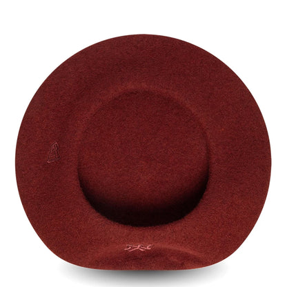 This is a New York Yankees Womens MLB Wool Dark Red Beret  5