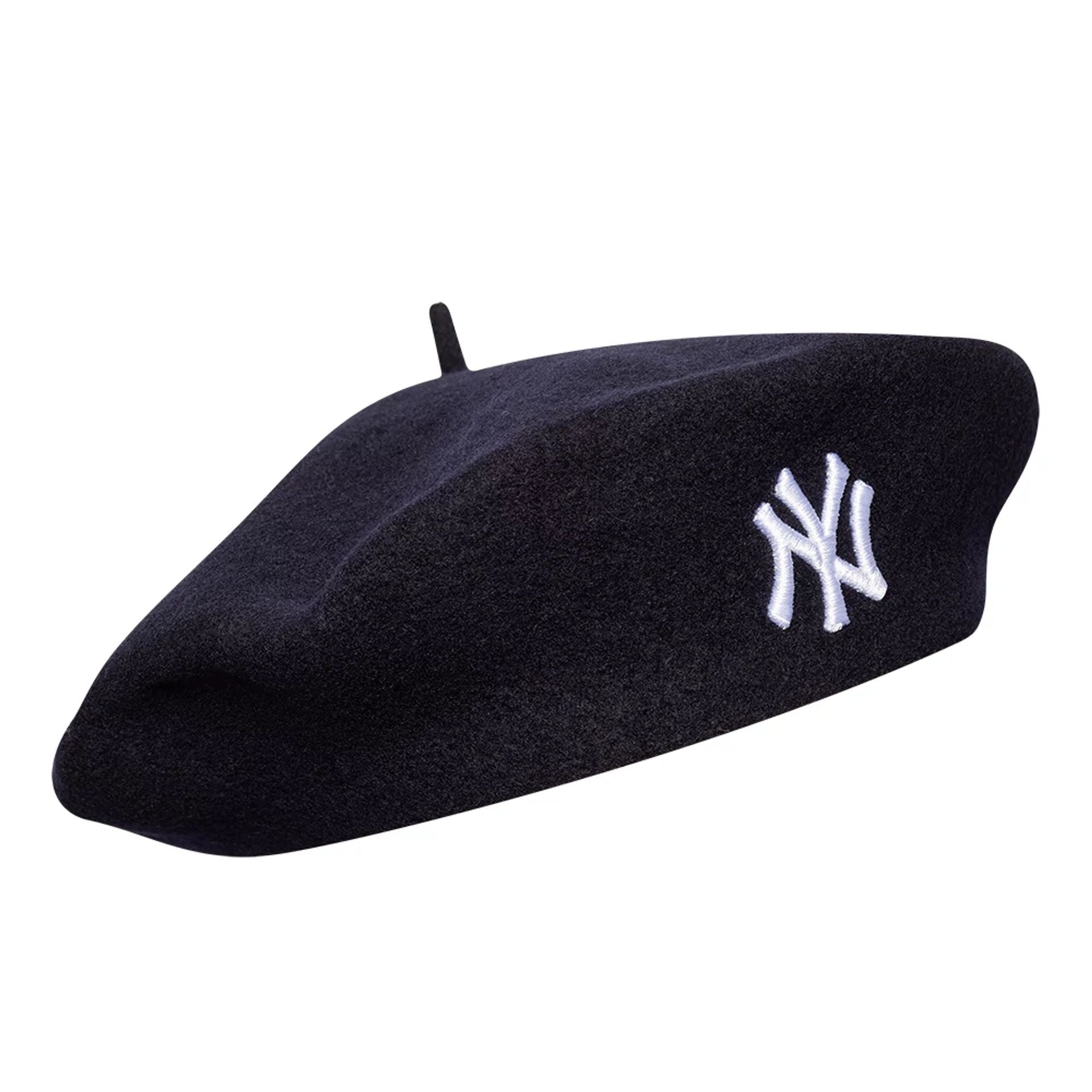This is a New York Yankees Womens MLB Wool Navy Beret  3