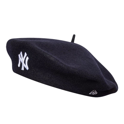 This is a New York Yankees Womens MLB Wool Navy Beret  1