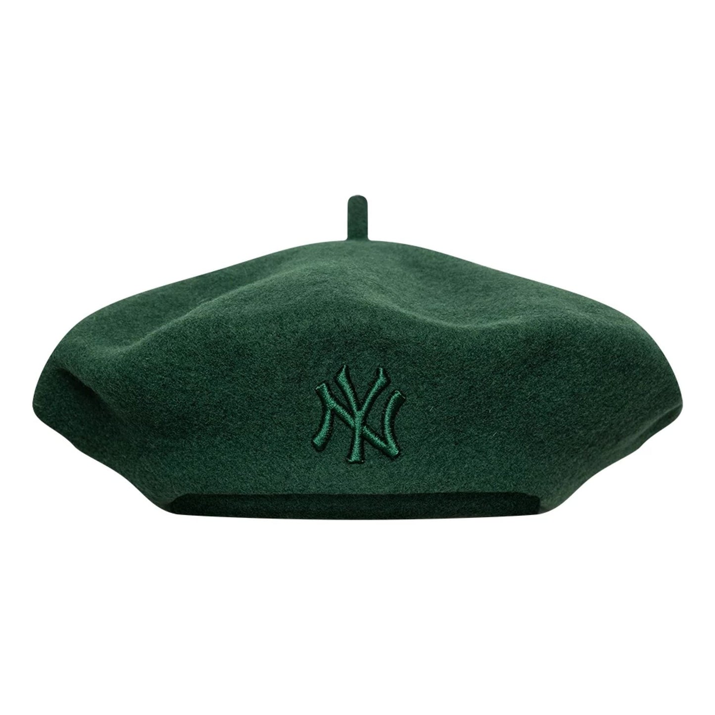 This is a New York Yankees Womens MLB Wool Dark Green Beret  2