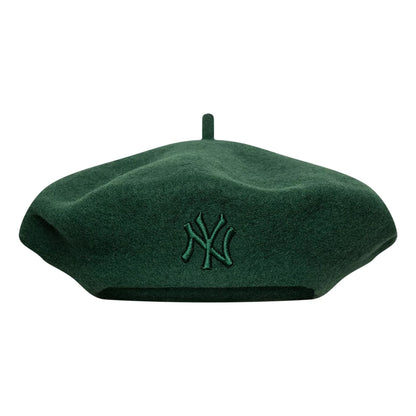 This is a New York Yankees Womens MLB Wool Dark Green Beret  2