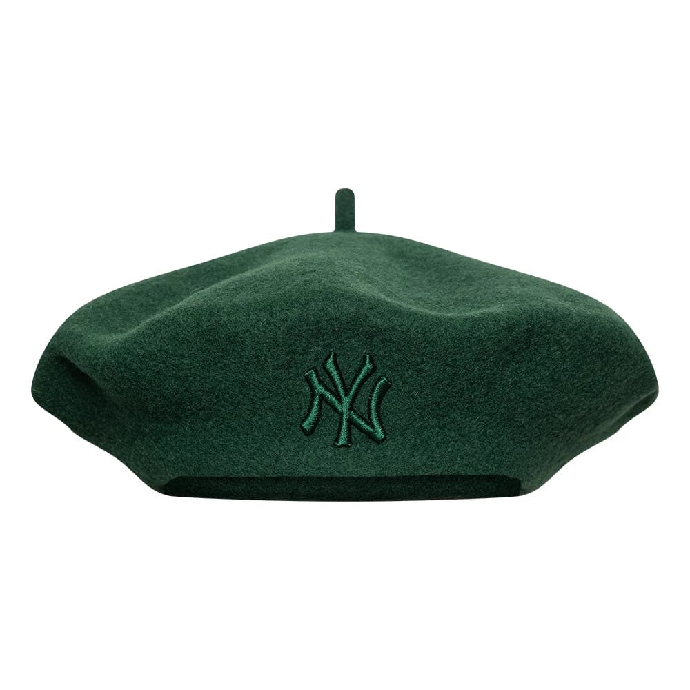 This is a New York Yankees Womens MLB Wool Dark Green Beret 2