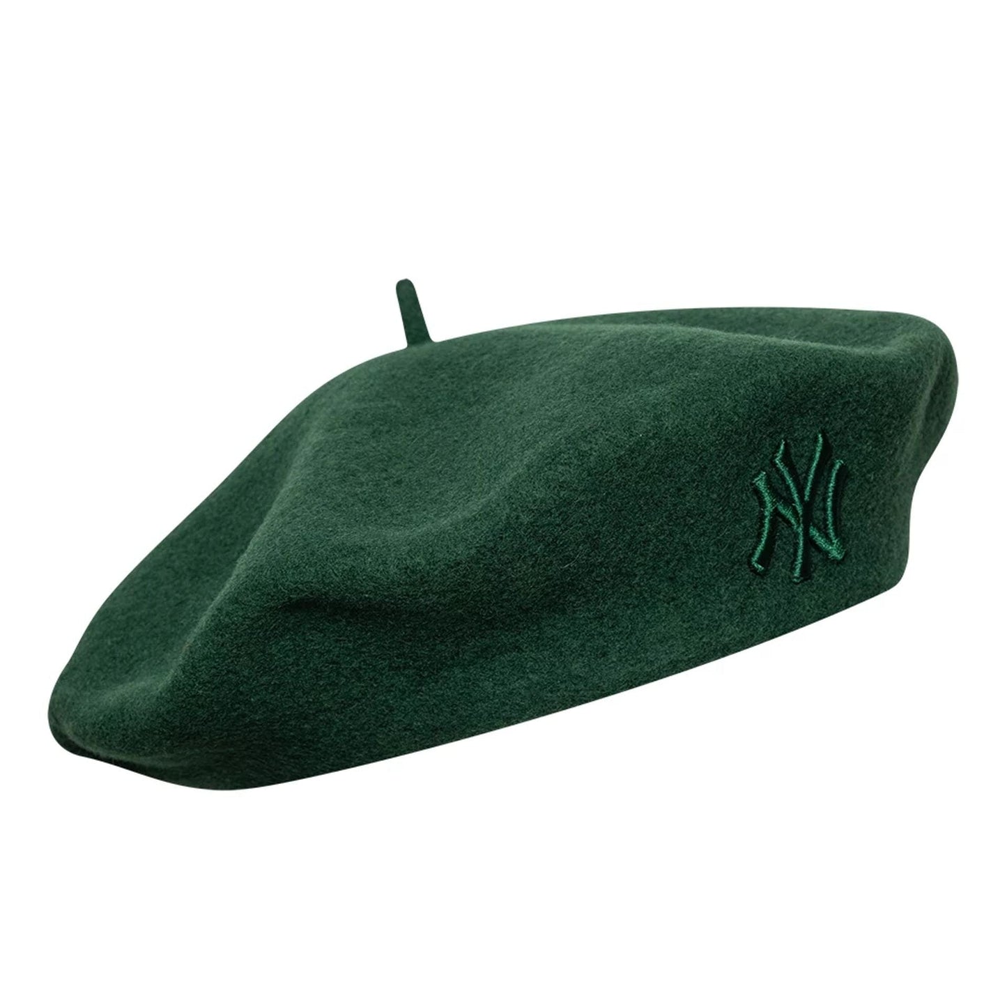 This is a New York Yankees Womens MLB Wool Dark Green Beret  3