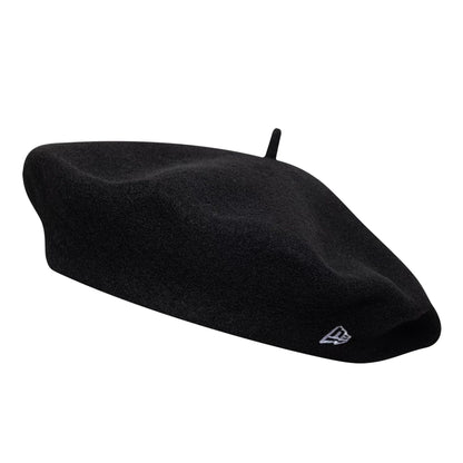 This is a  Womens New Era Wool Black Beret  1