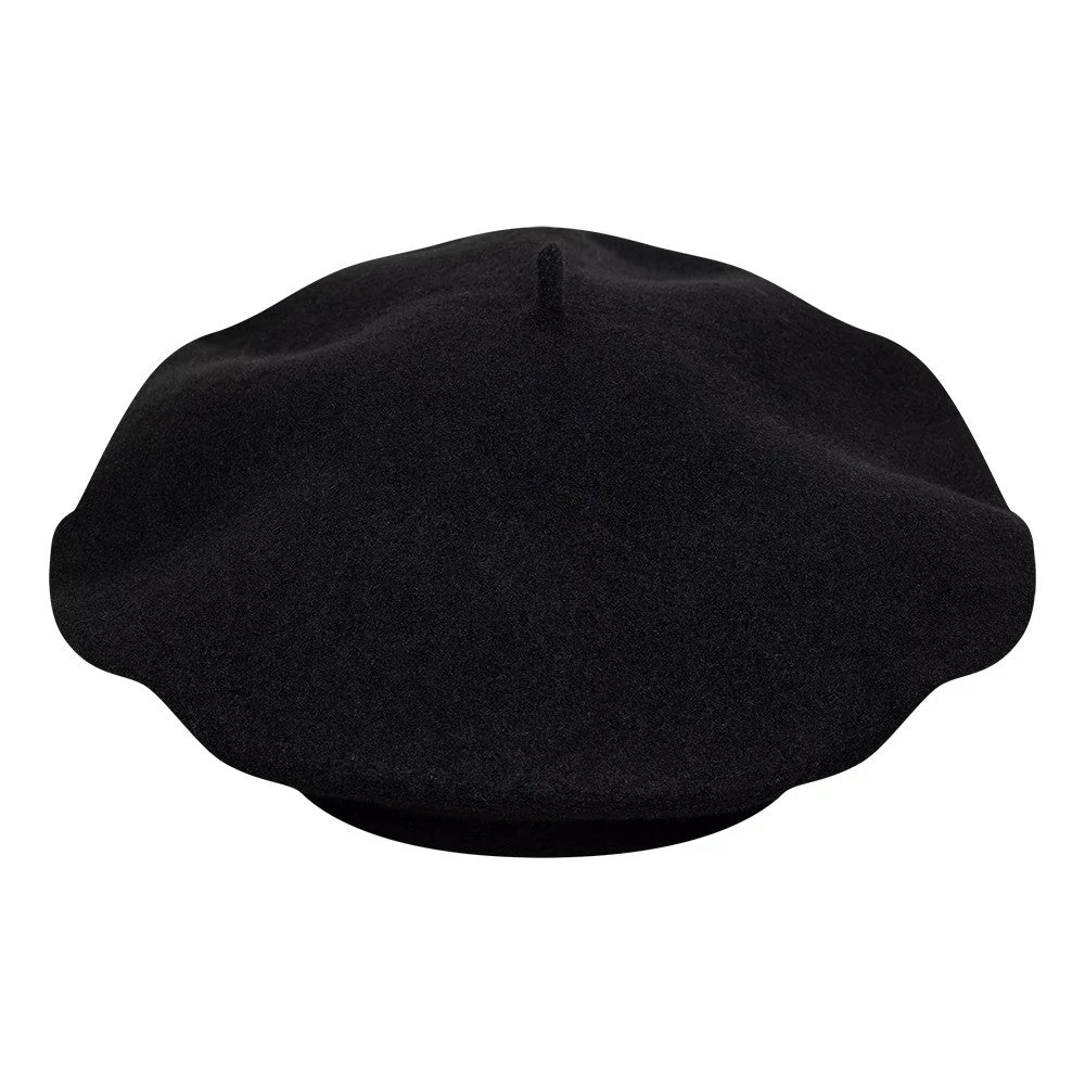 This is a  Womens New Era Wool Black Beret 4