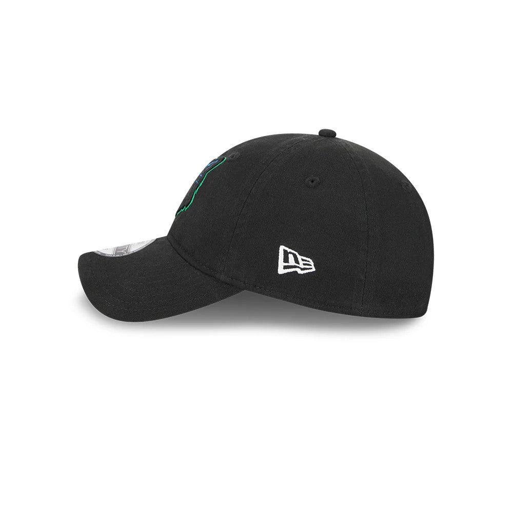 Pictured is this NBA Classic Minnesota Timberwolves 9TWENTY Adjustable cap in black. 4
